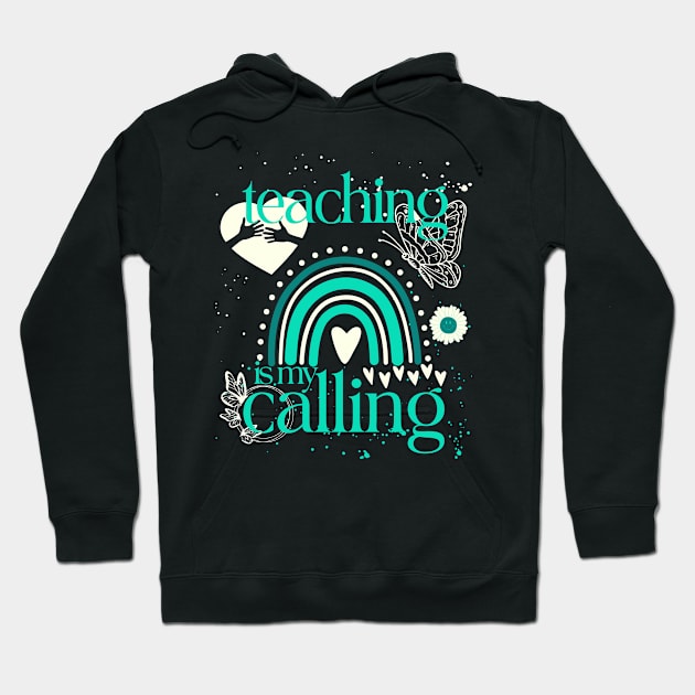 Teaching is my Calling Southern Simply Adorable Hoodie by vintageinspired